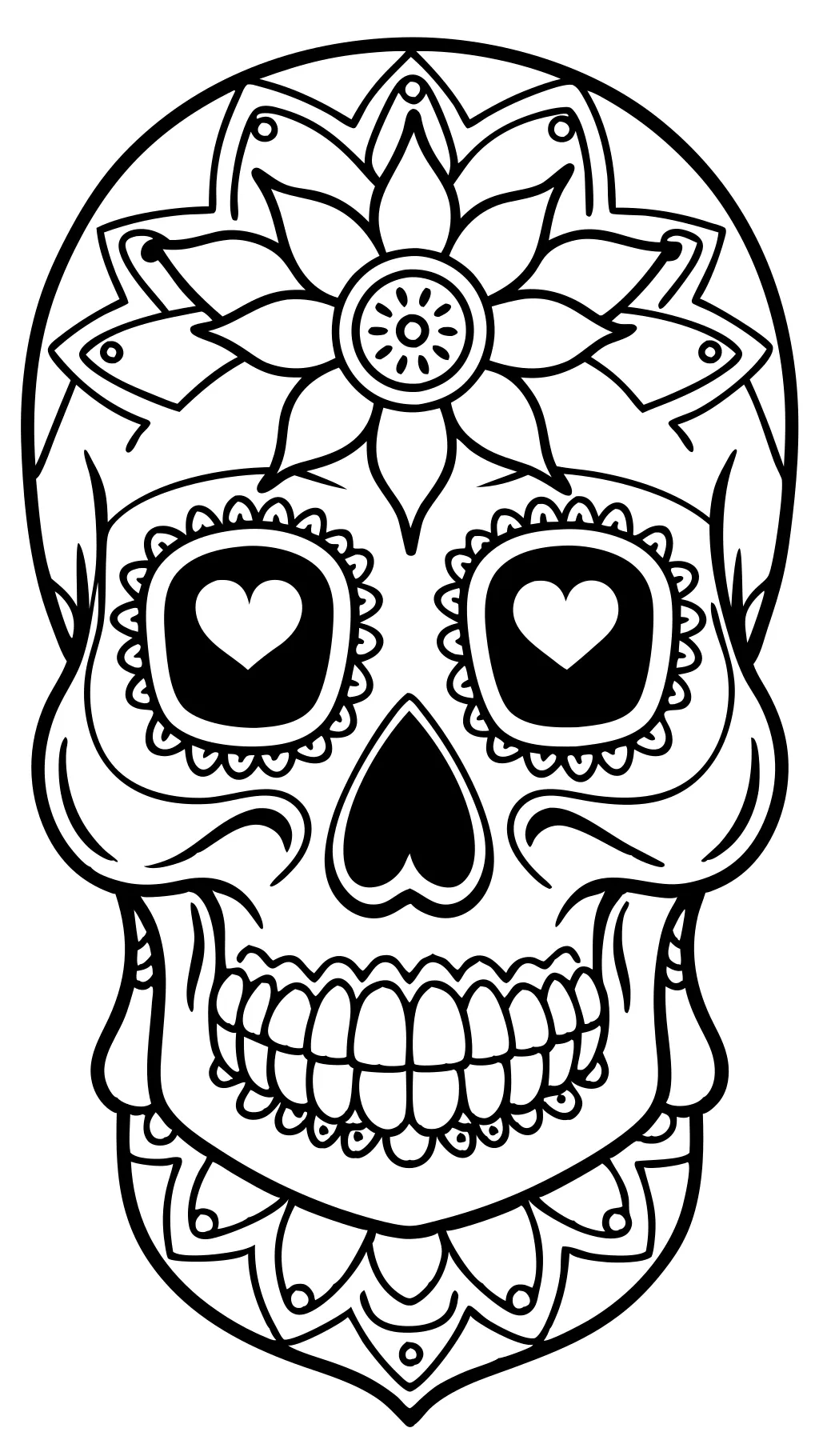 printable coloring pages of skulls